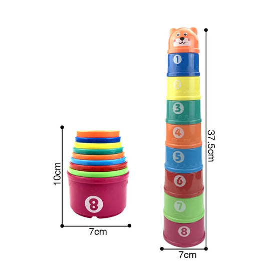 Conjunto de copos de empilhar infantil