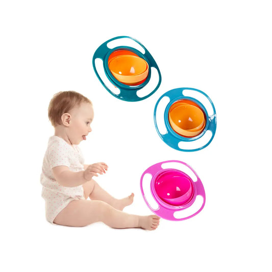 Potinho Pote Prato Mágico Giratório 360° Infantil Gyro Bowl